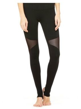 Alo Yoga Coast Stirrup Leggings ~ Large ~ Black